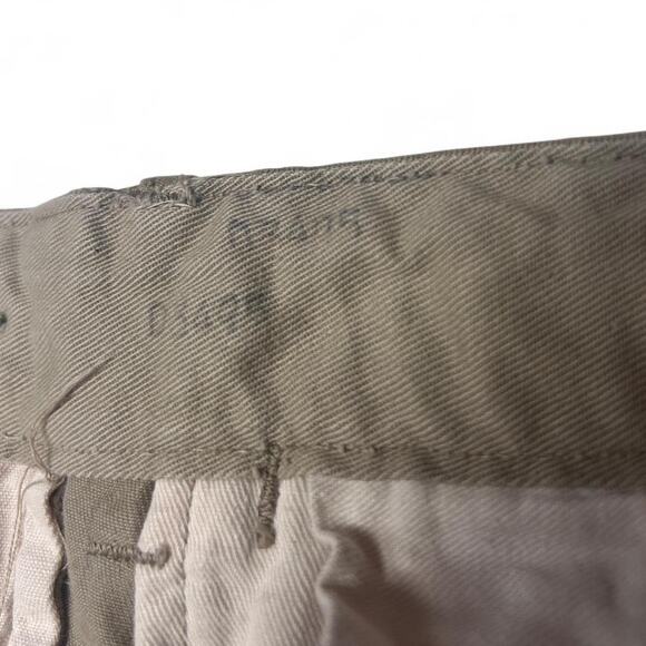 U.S. Army WW2 40s Vintage Khaki Chino Pants Button Fly USA made Trousers 26” - Picture 7 of 7